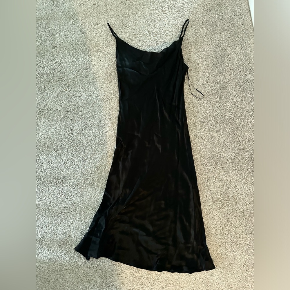 Satin loft midi dress
